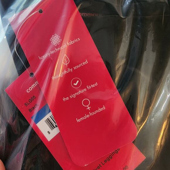 Commando Black Velvet Leggings Size XL Perfect Control  Minimalist Chic SLG05 - Picture 10 of 10